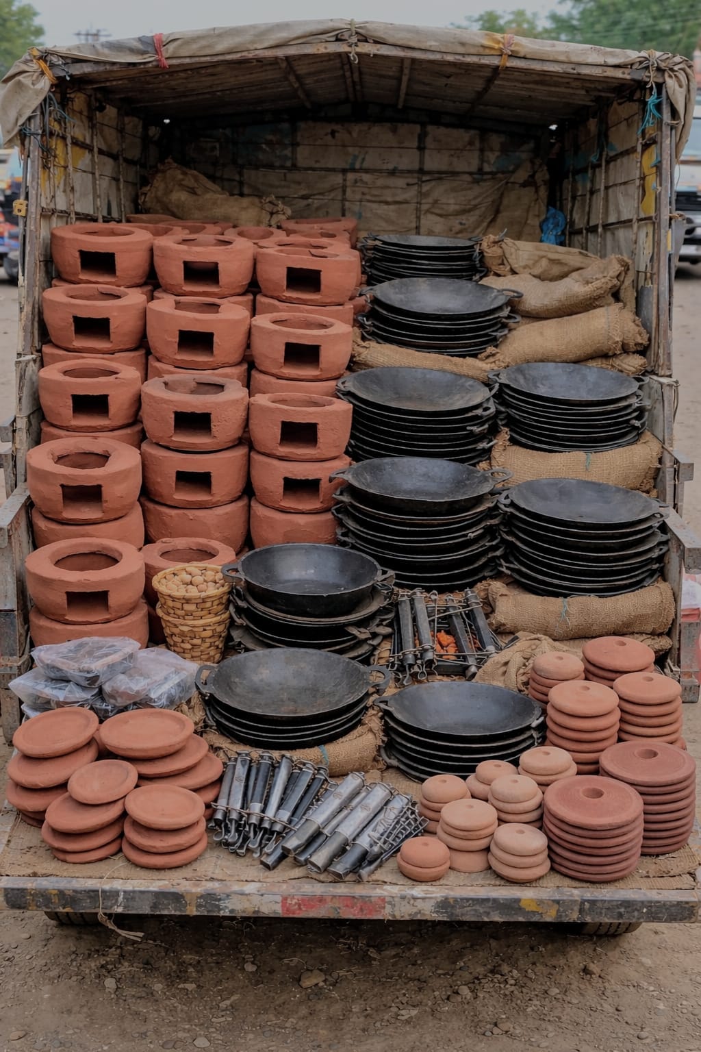 Clay stoves are being used to decorate the market, increasing demand