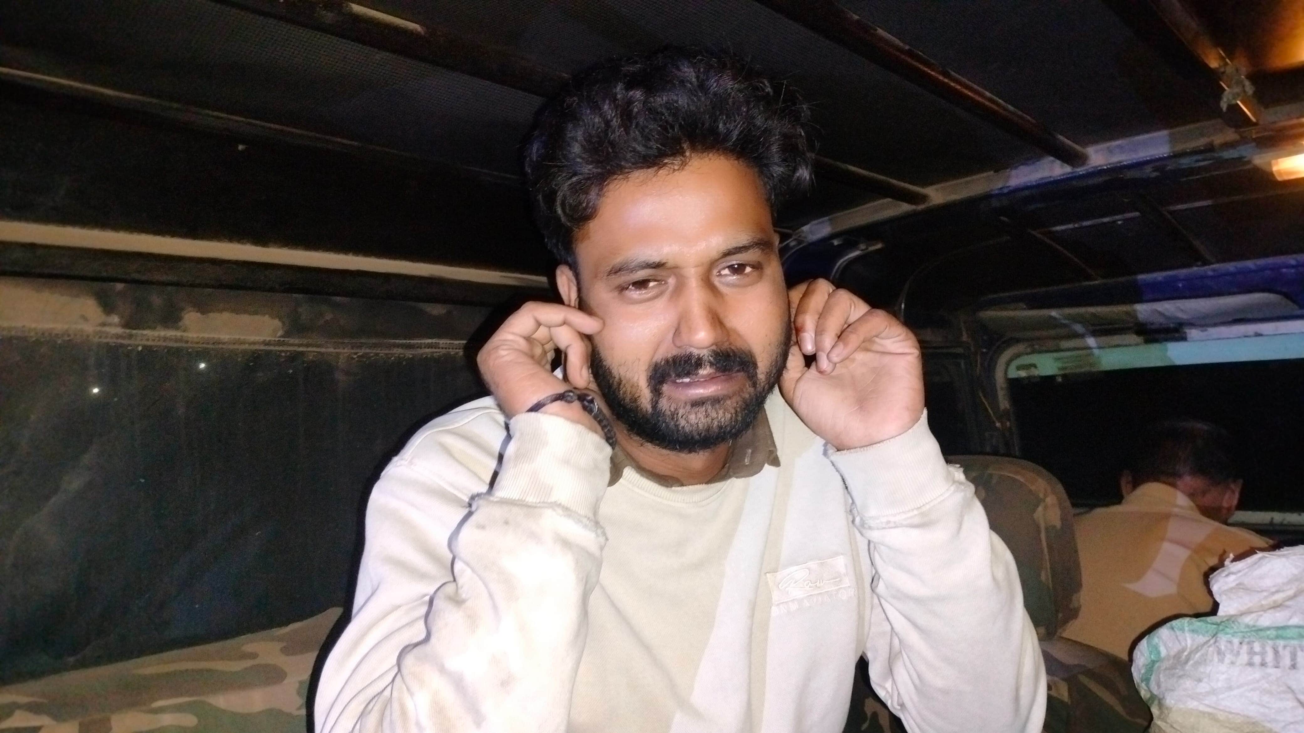 खतौली में मुठभेड़ में गिरफ्तार आरोपी फोटो संवाद