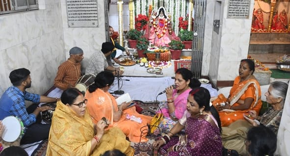 Blessings of happiness and peace sought from Mother Brahmacharini