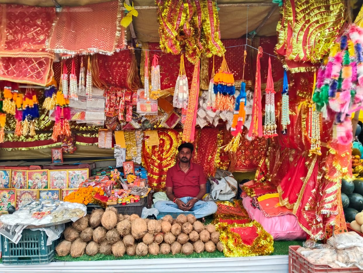 Markets decorated for Navratri, sale of puja materials picks up