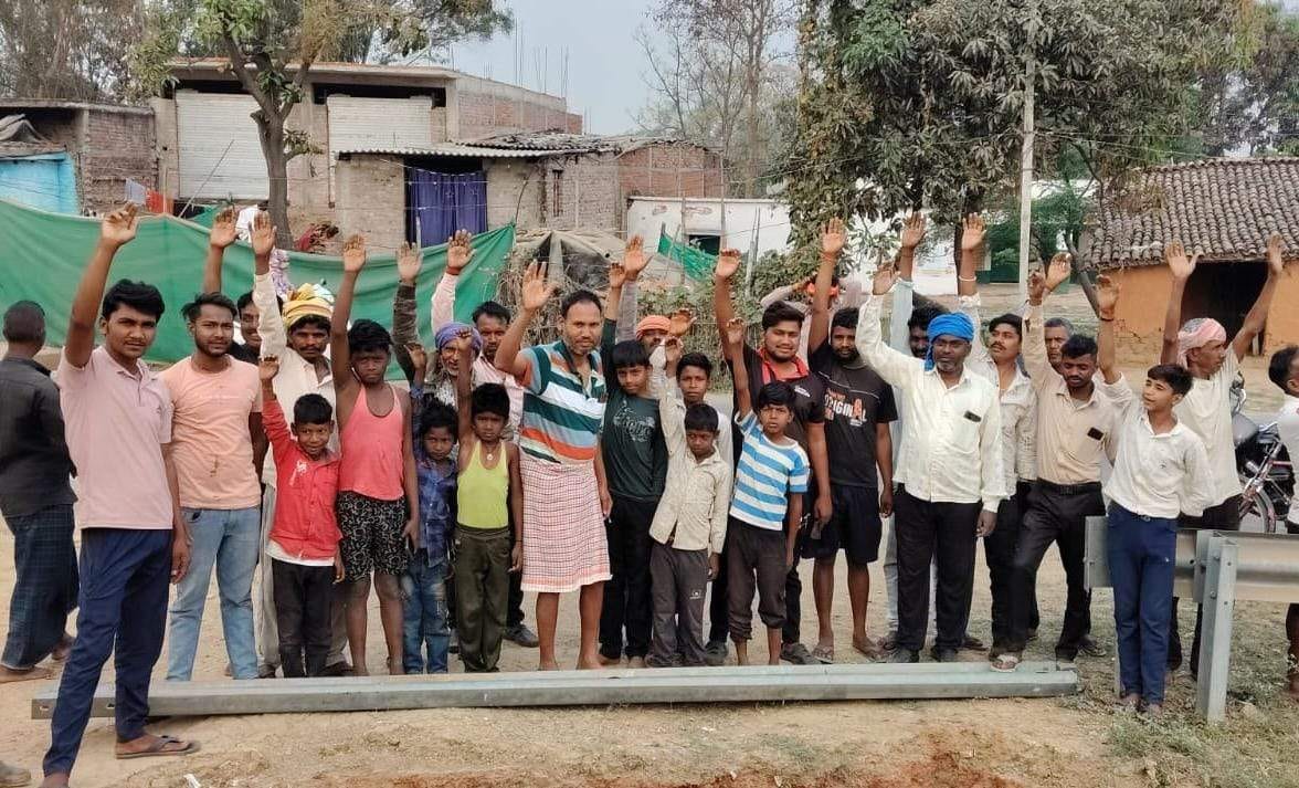 Villagers protest for repair of dilapidated culvert