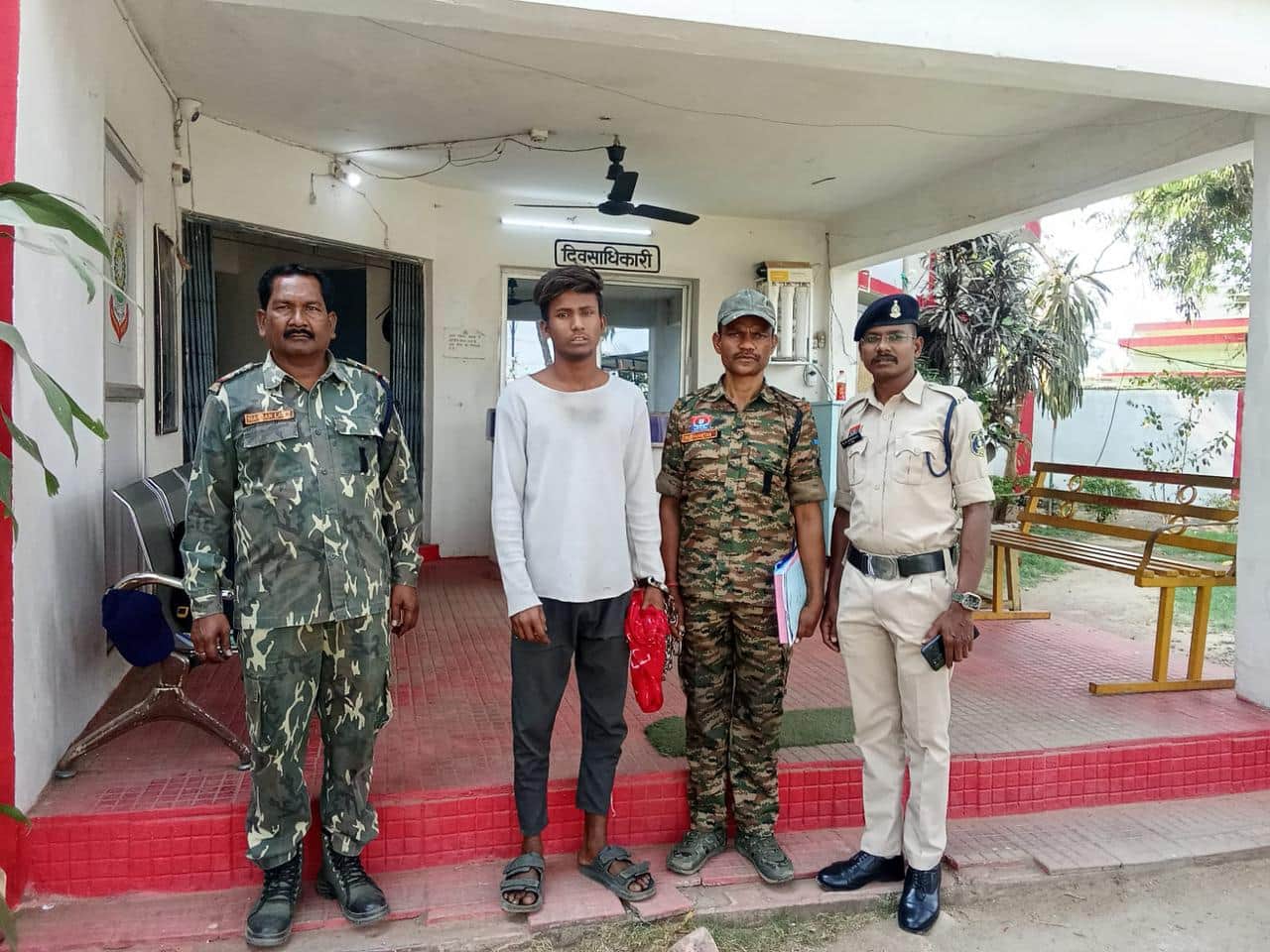 पुलिस हिरासत में आरोपी