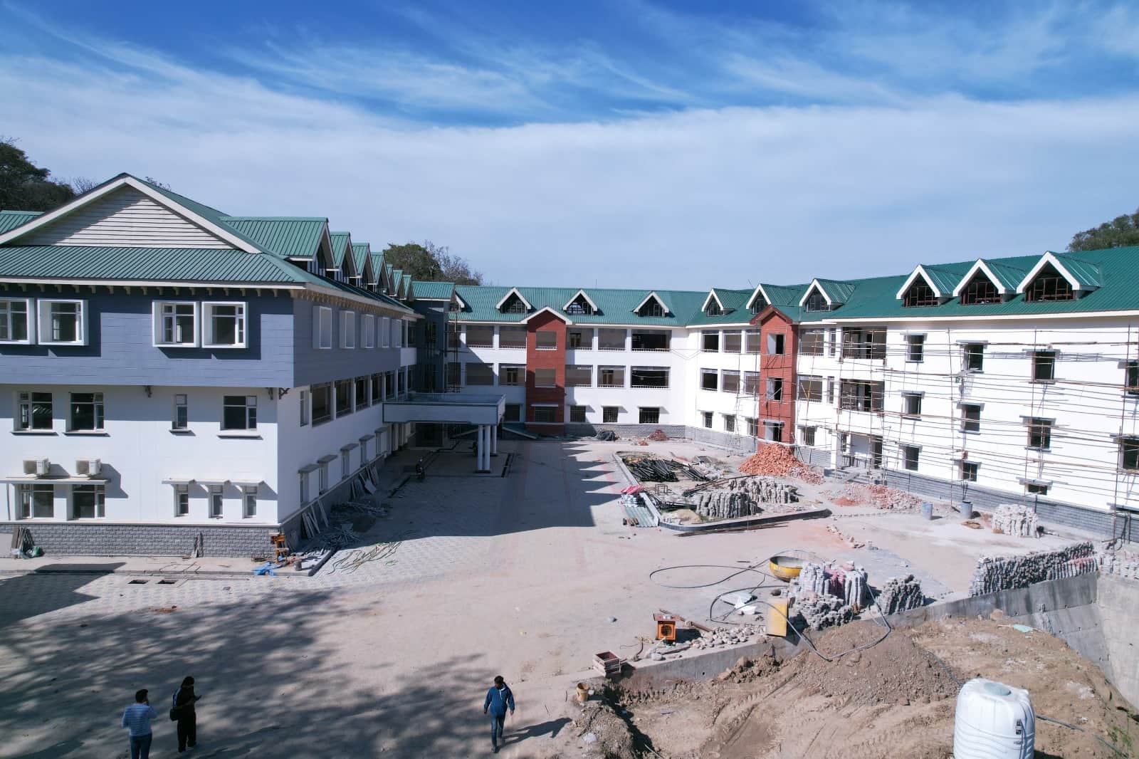 राजकीय महाविद्यालय धनेटा का निर्माणाधीन भवन। संवाद