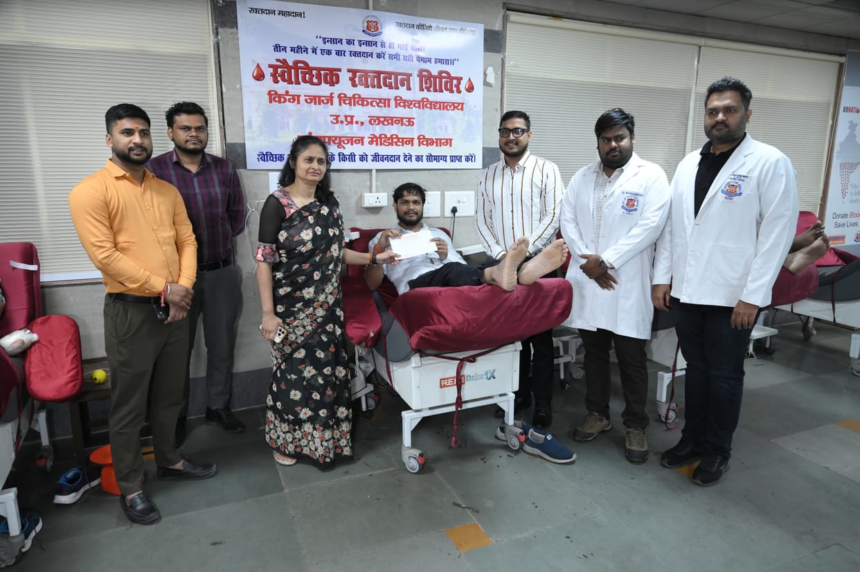 Blood donation camp organised on birthday