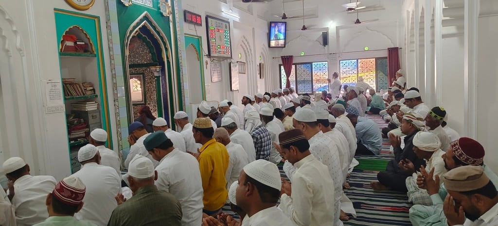 Namaz offered with reverence in mosques