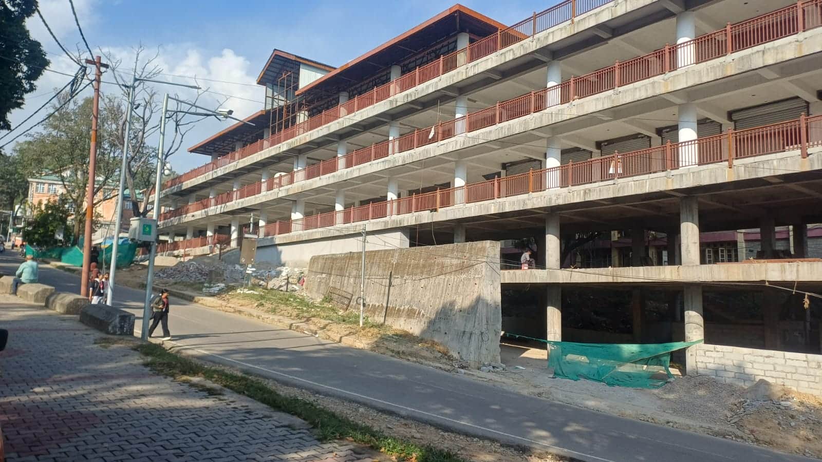 धर्मशाला में तैयार हो रही नाईट स्ट्रीट मार्किट। अमरउजाला