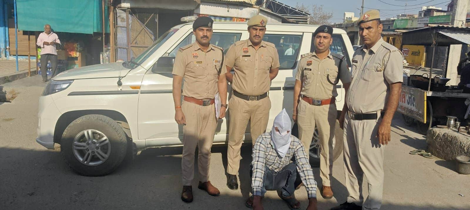 22जेएनडी29-पुलिस गिरफ्त में अपहरण करने का प्रयास करने का आरोपी। स्रोत: पुलिस