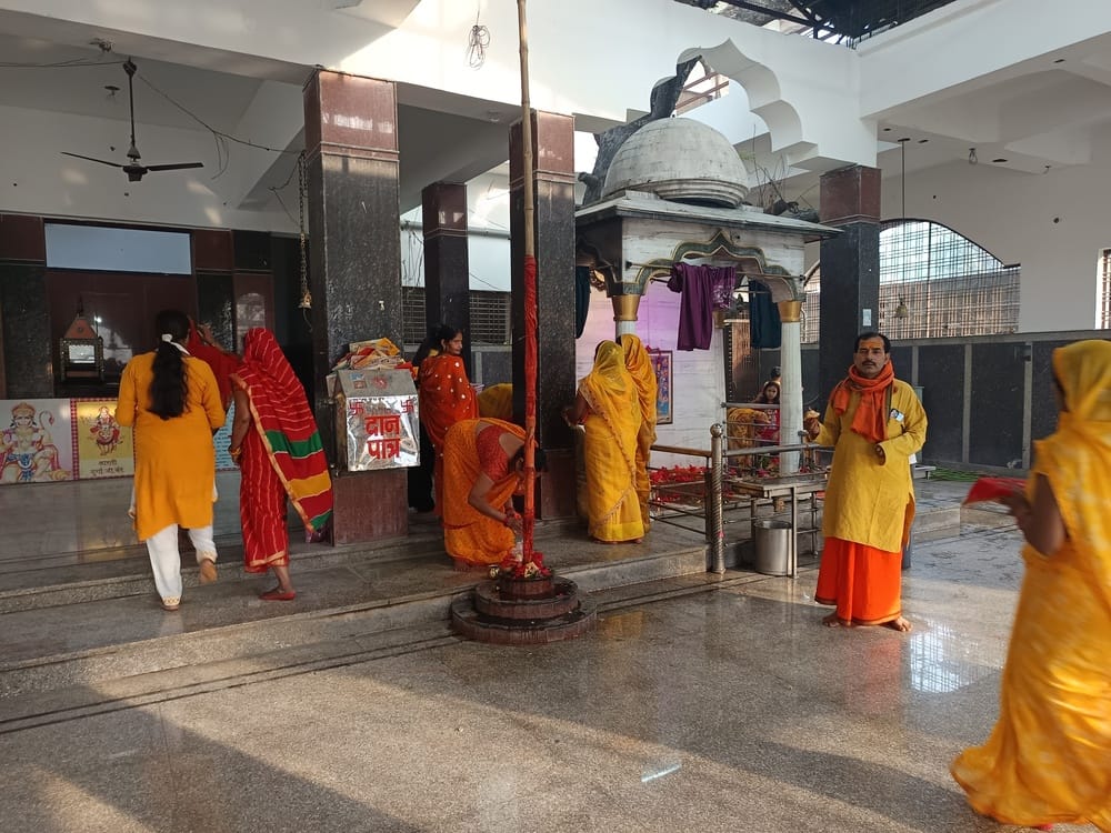Devotees Worship Goddess Chandraghanta; Chants of Victory Reverberate Through Temples.