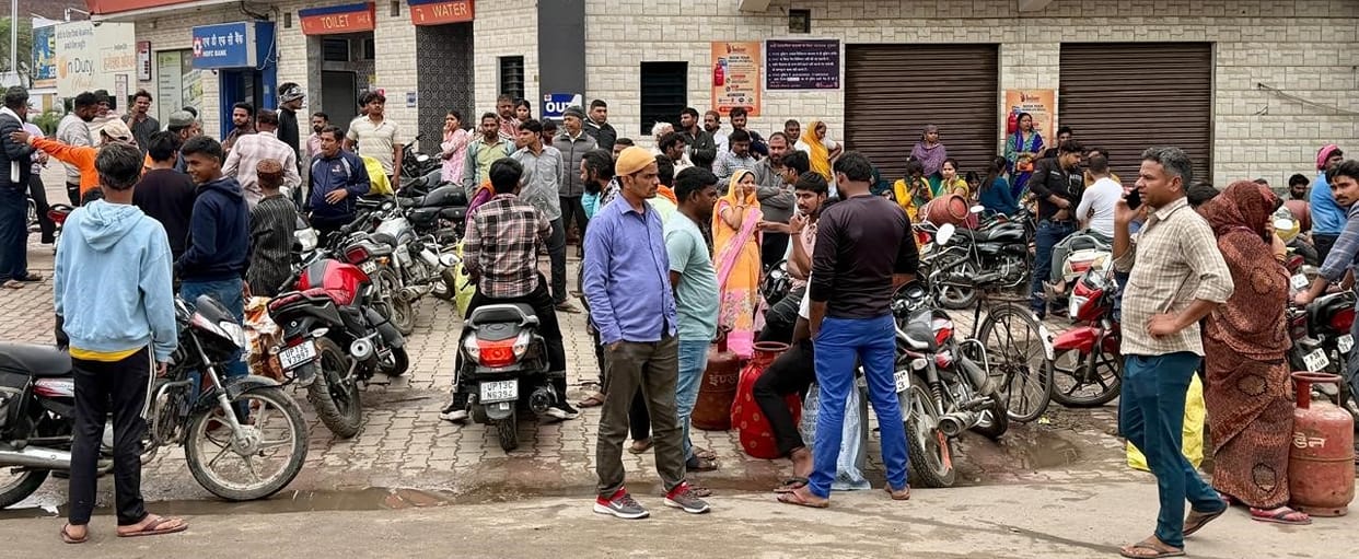 Black marketing of cooking gas