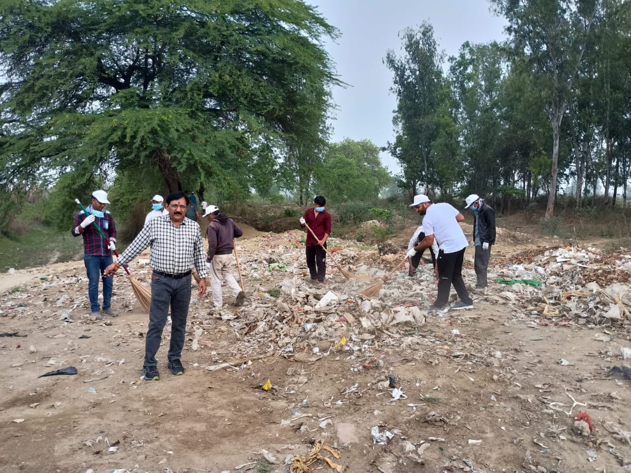 mainpuri news river clean campaign