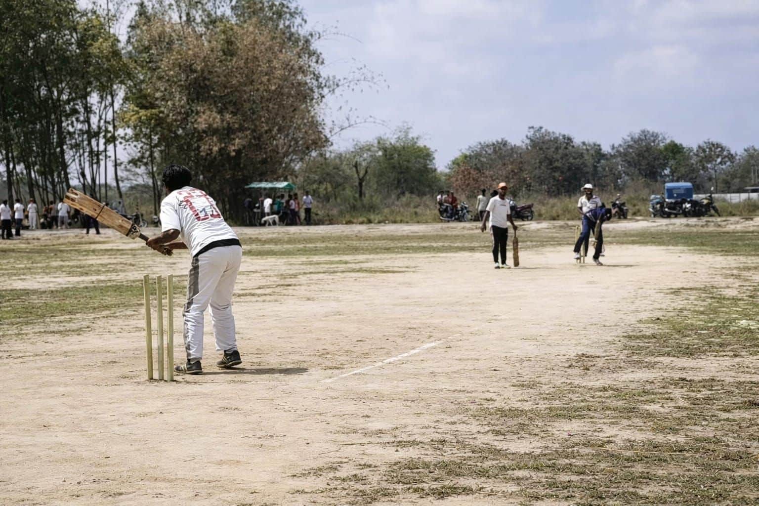 फोटो-6- मैच में शॉट लगाता बल्लेबाज। स्रोत: आयोजक