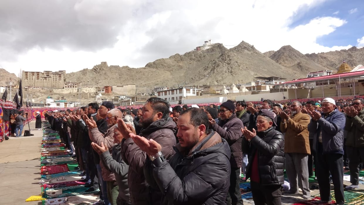Leh, EID Celebrate, Ladakh, Namaz