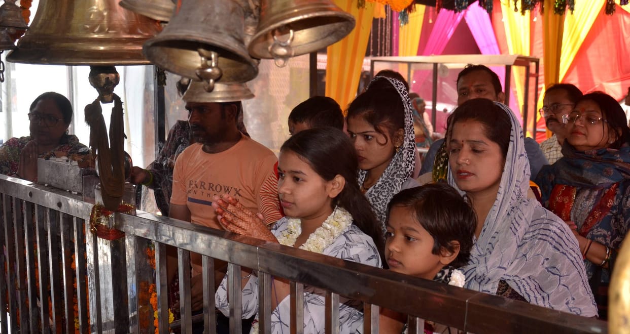 Chandraghanta was worshipped on the third day, cheers echoed