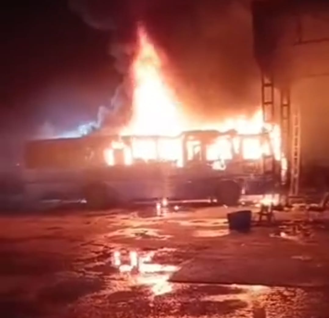 Fire breaks out in a parked roadways bus seven hours after returning from a tour; inquiry committee formed