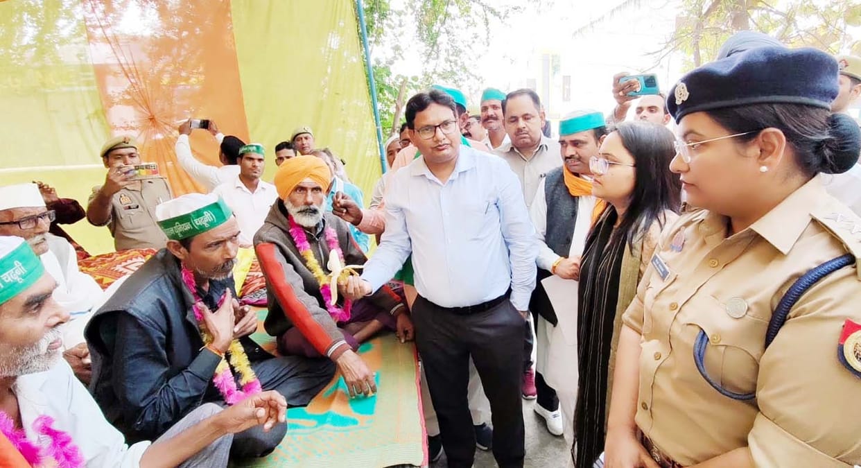 BKU's Indefinite Hunger Strike Suspended Following Talks with SDM and CO