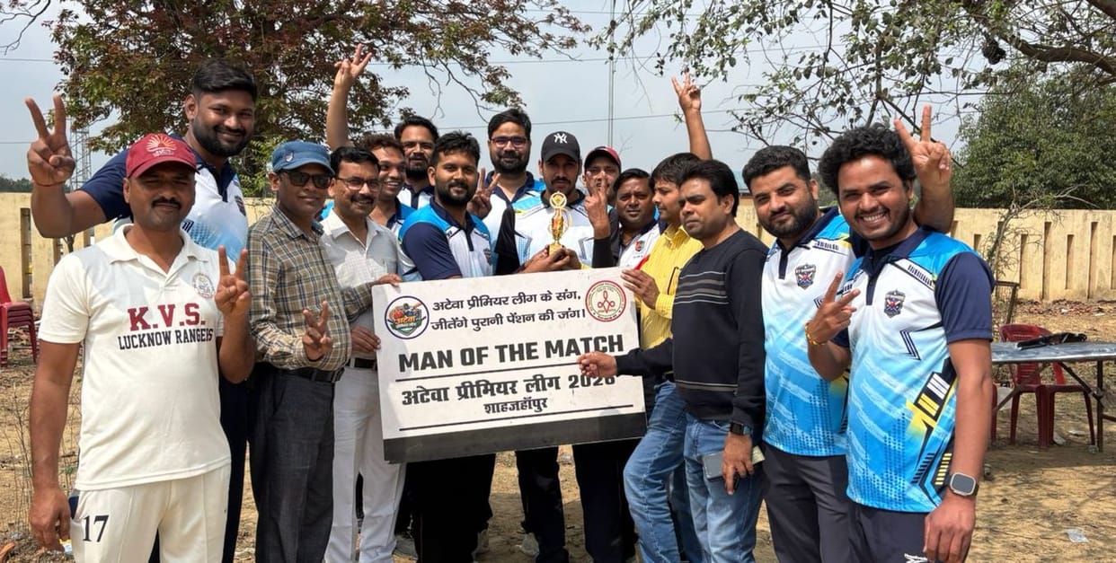 V Warriors, Lekhpal, and Jal Nigam teams won their matches.