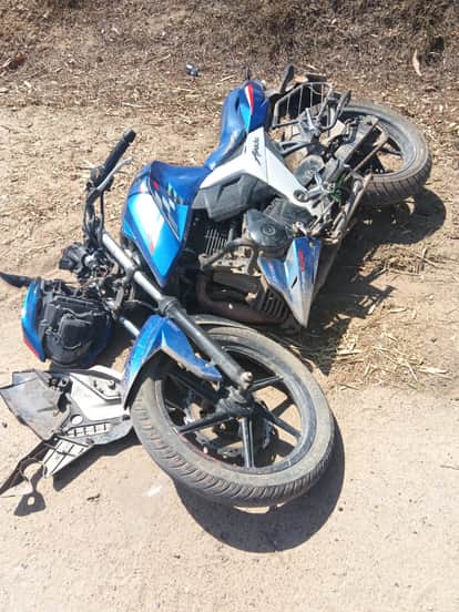 Young Man Dies in Road Accident Speeding Tractor Strikes Motorcycle Deceased Had Come to Visit His Brother in