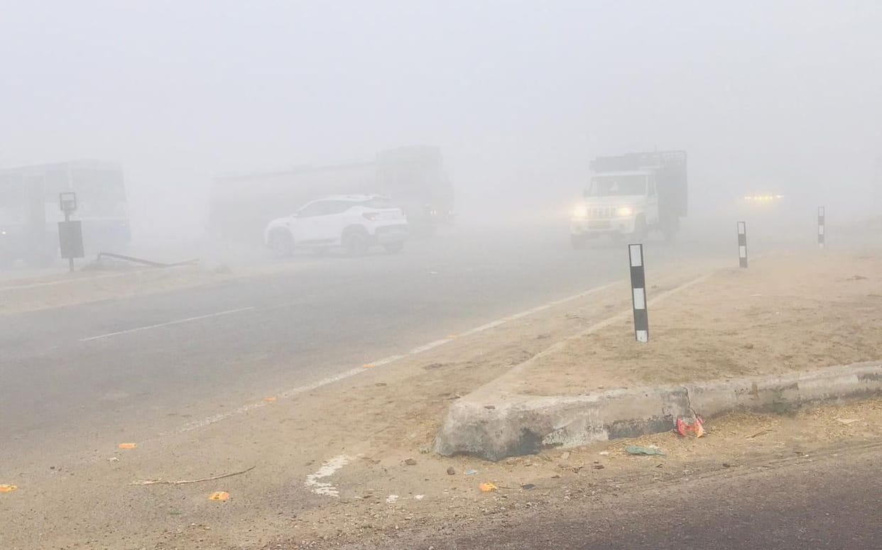 Weather changes, fog reduces visibility to 10 meters, temperature drops