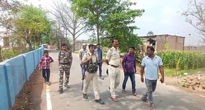 muzaffarpur cemetery wall religious caste slogans tension police action