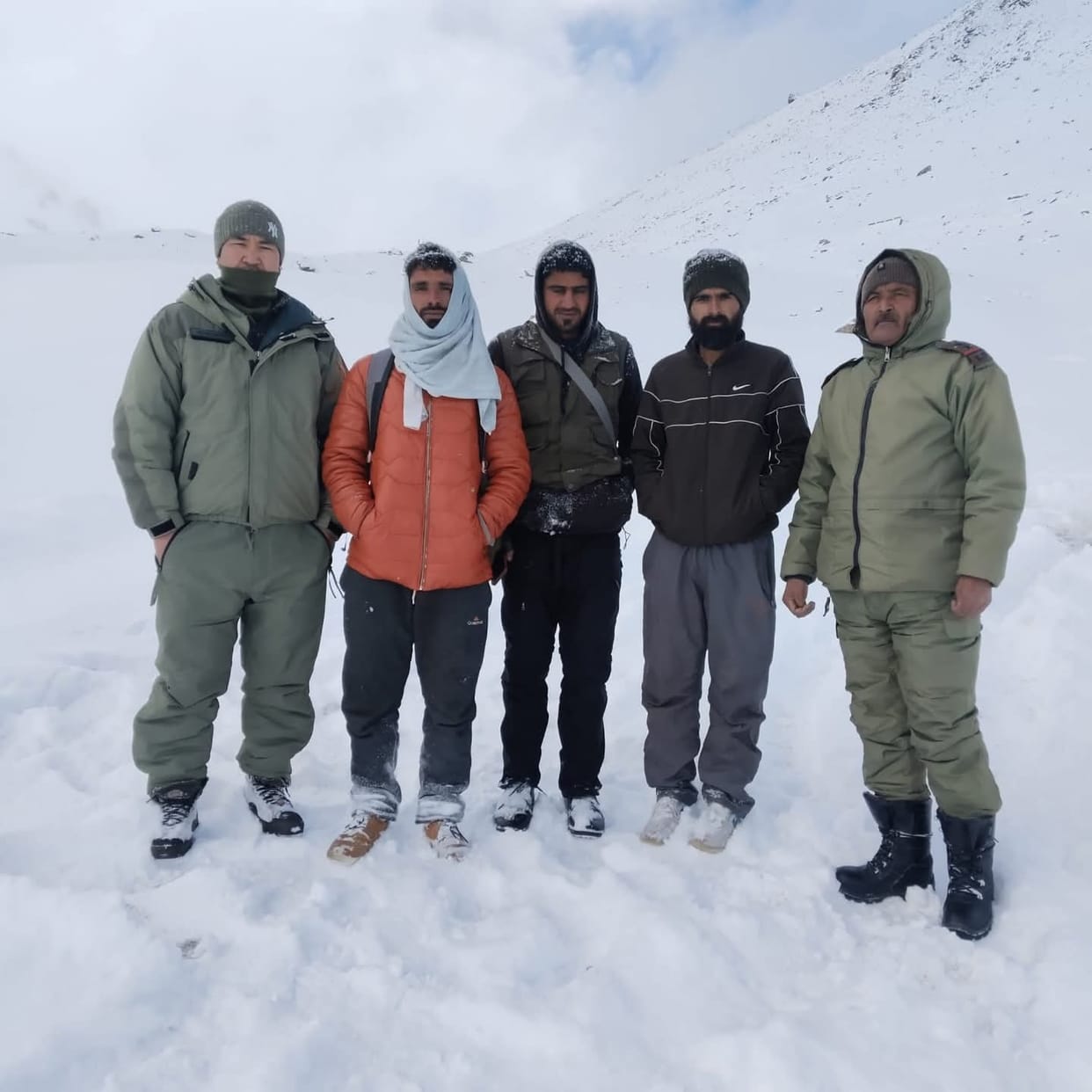 Leh, Police, Save Three Trackers