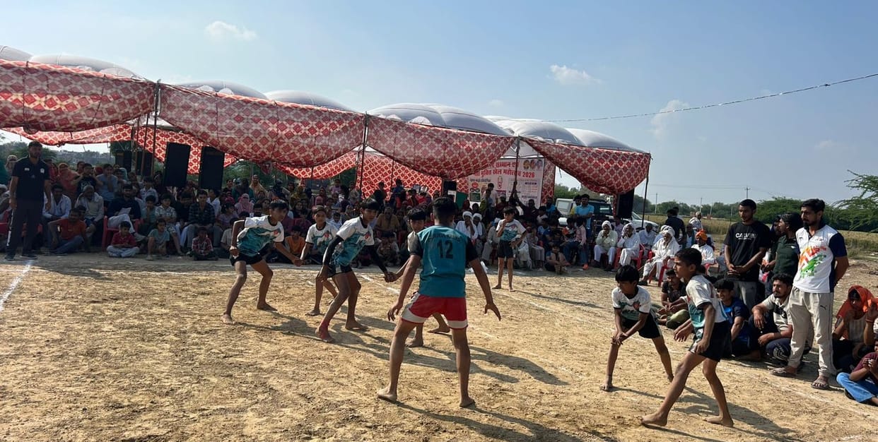 The team from Ghimana village delivered a spectacular performance in Kabaddi.