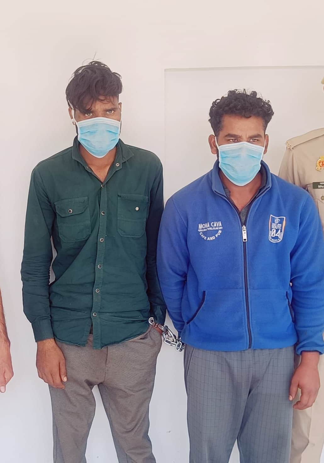 बबली हत्याकांड के आरोपी विकास और अमन। संवाद