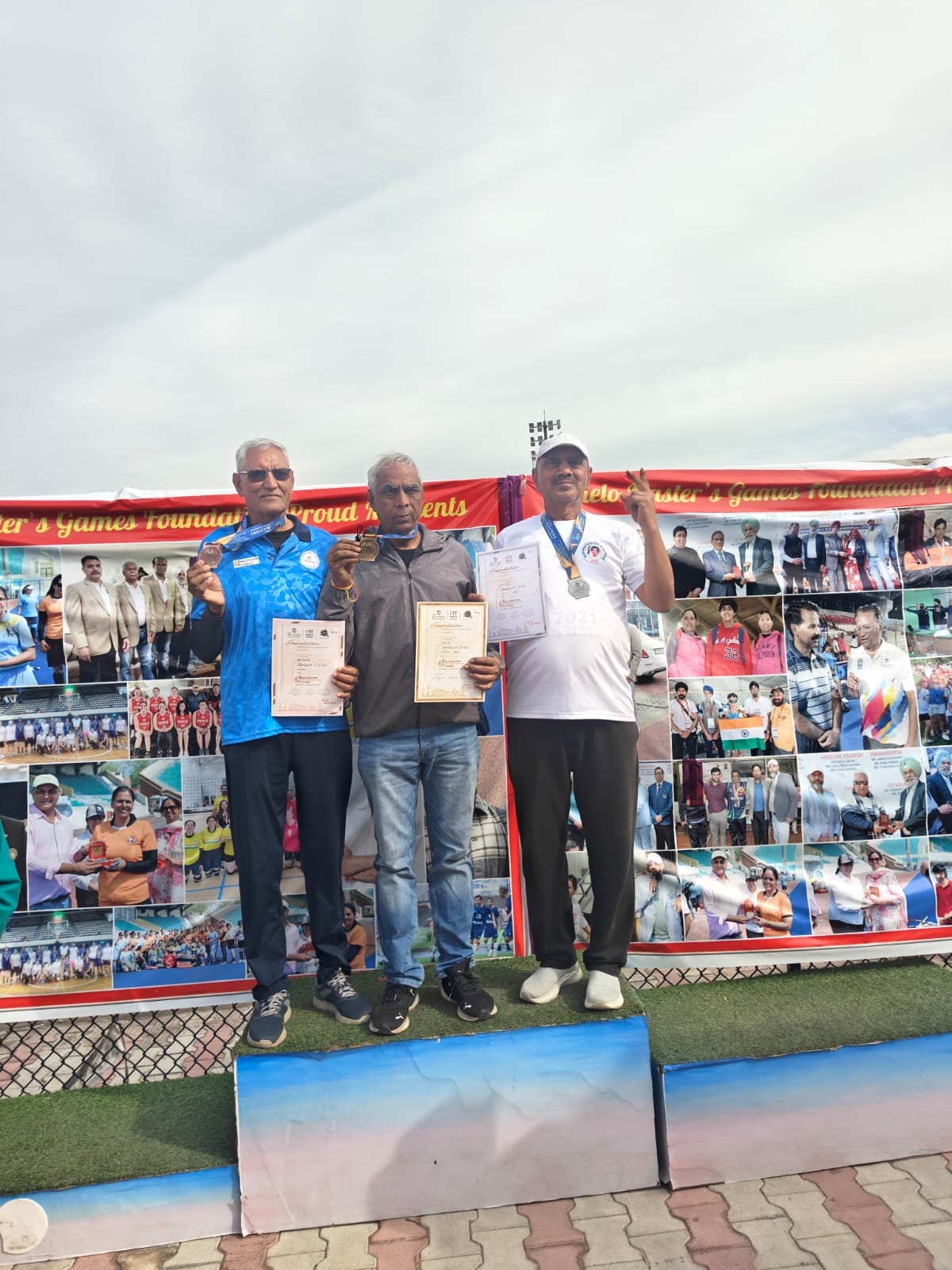 At the age of 70, Ajit Sangwan won two medals in Khelo India