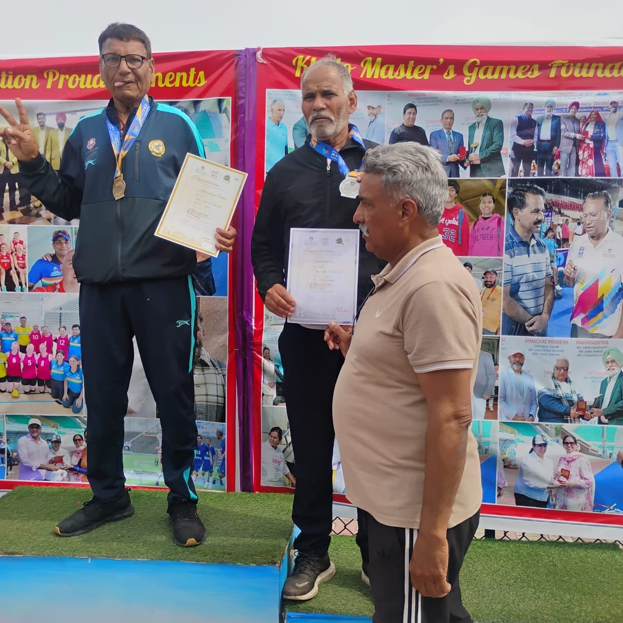 Satbir Poonia Wins Four Gold Medals at the Khelo Master Games