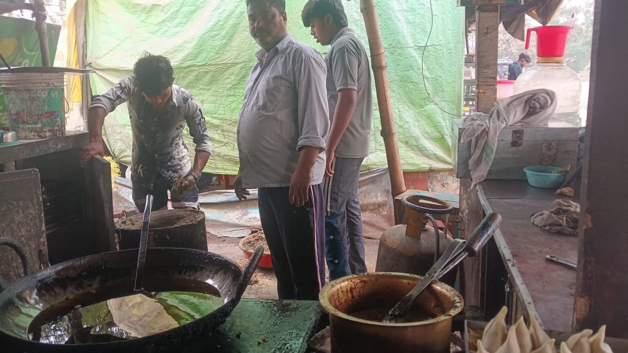 Work is being carried out again in shops by burning wood