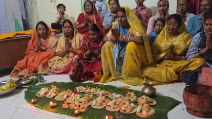 Muzaffarpur Bihar news : chaitra chhath pooja second day kharna puja by devotee 36 hour fasting starts today