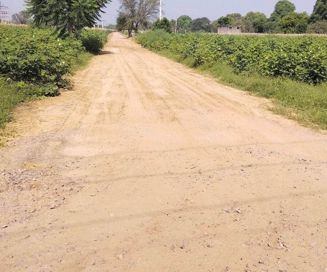 फोटो संख्या:57- सुरेहती पिलानिया से राजस्थान बॉर्डर तक कच्चा रास्ता --स्रोत-ग्रामीण