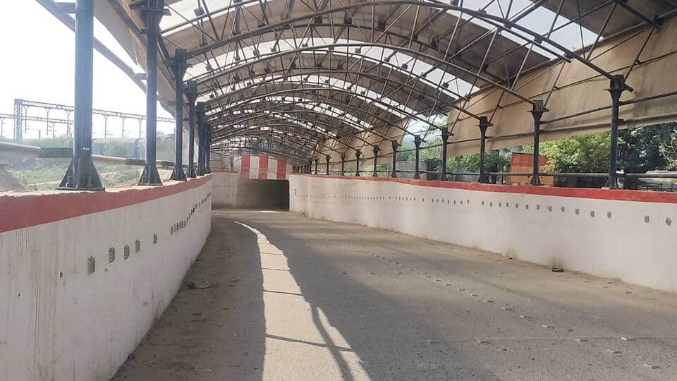 जाखल में निर्माणाधीन रेलवे अंडरपास। स्त्रोत : संवाद