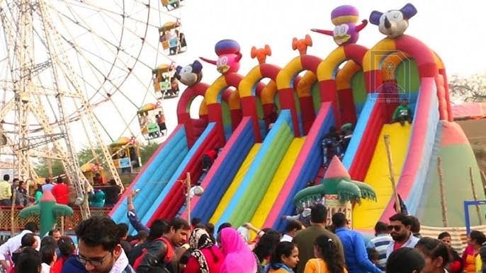 Mickey Mouse swing overturns at Bisbhuja Devi temple, injuring three children; case filed against operator