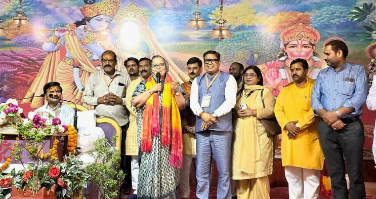 Bhandara organised at the conclusion of Shrimad Bhagwat Katha