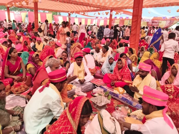 302 Hindu couples tied the knot, and two Muslim couples performed their Nikah.