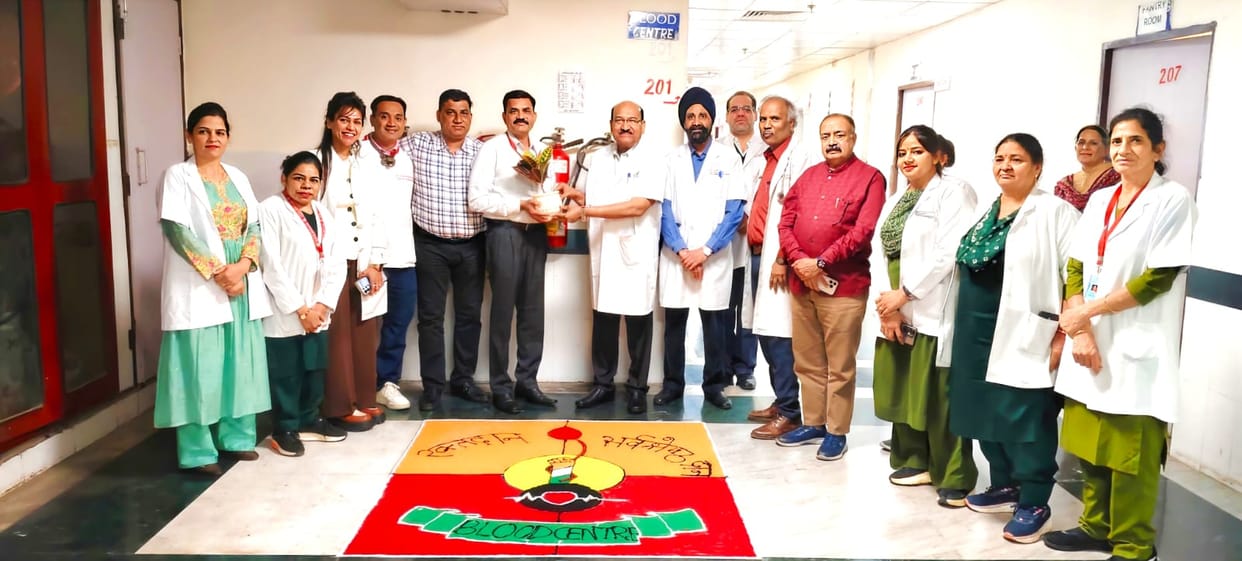 A blood storage centre with a storage capacity of 300 units has been started at the Trauma Centre of PGI.