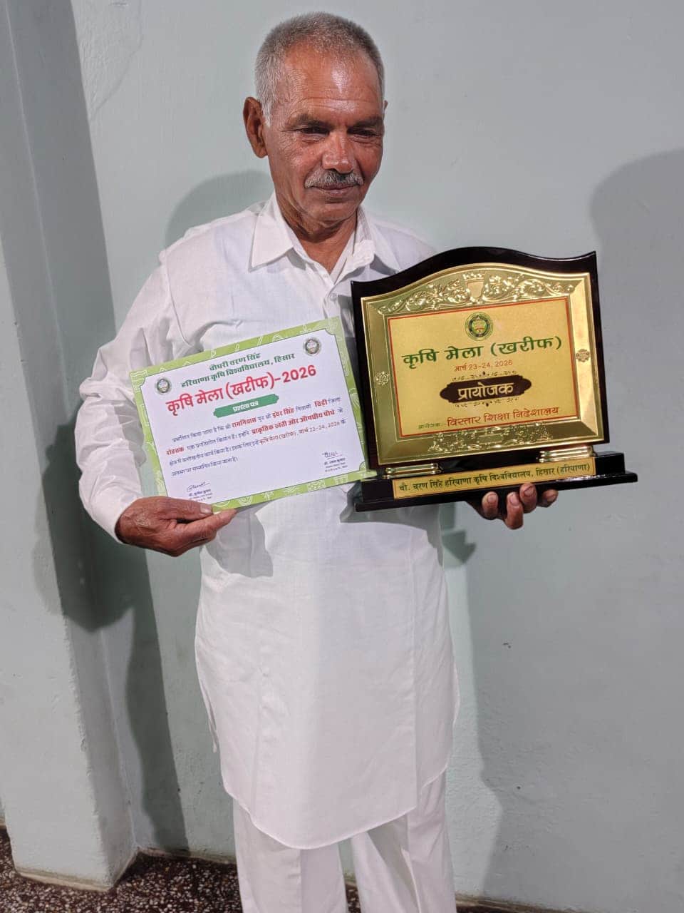 12- रोहतक के चिड़ी गांव निवासी प्रगतिशील किसान रामनिवास।