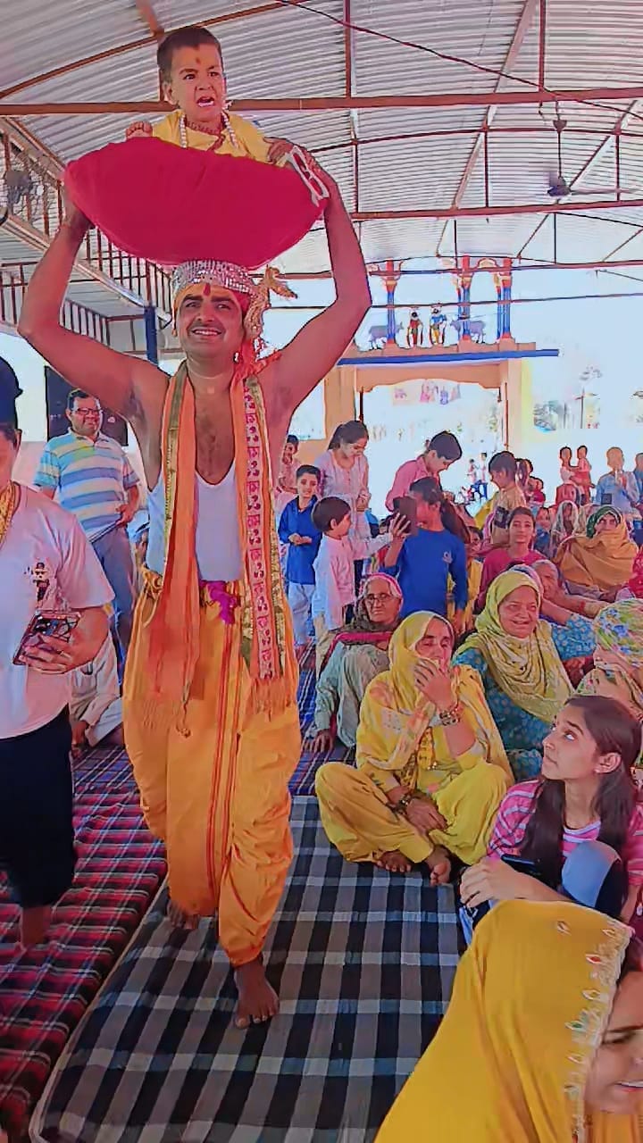 The episode of Lord Krishna's birth was narrated during the Shrimad Bhagavat Katha.