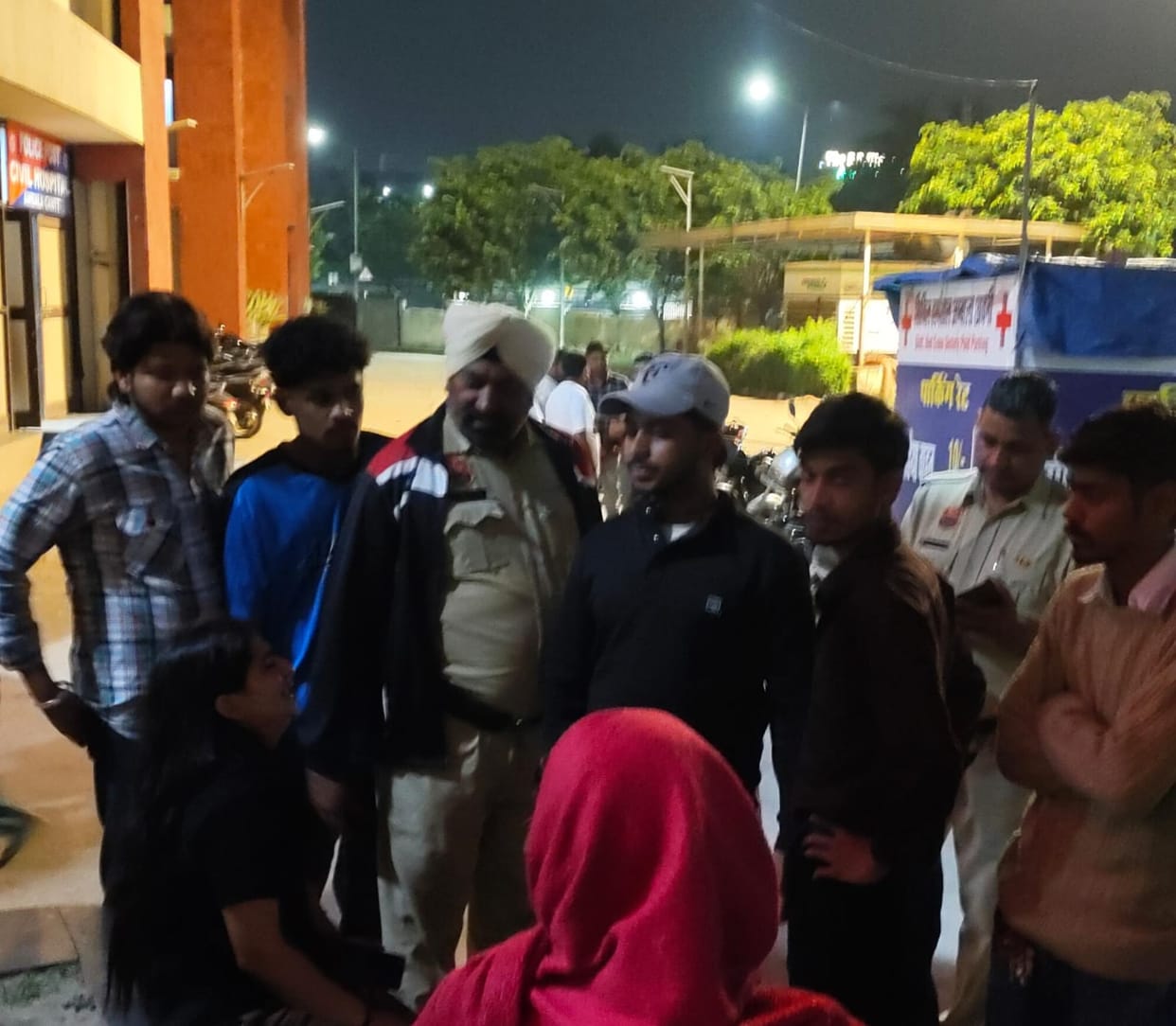 The accused, who was out on bail in a molestation case, attacked the student's father.