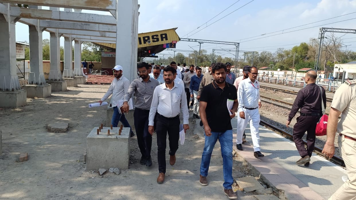 adm inspected railway station