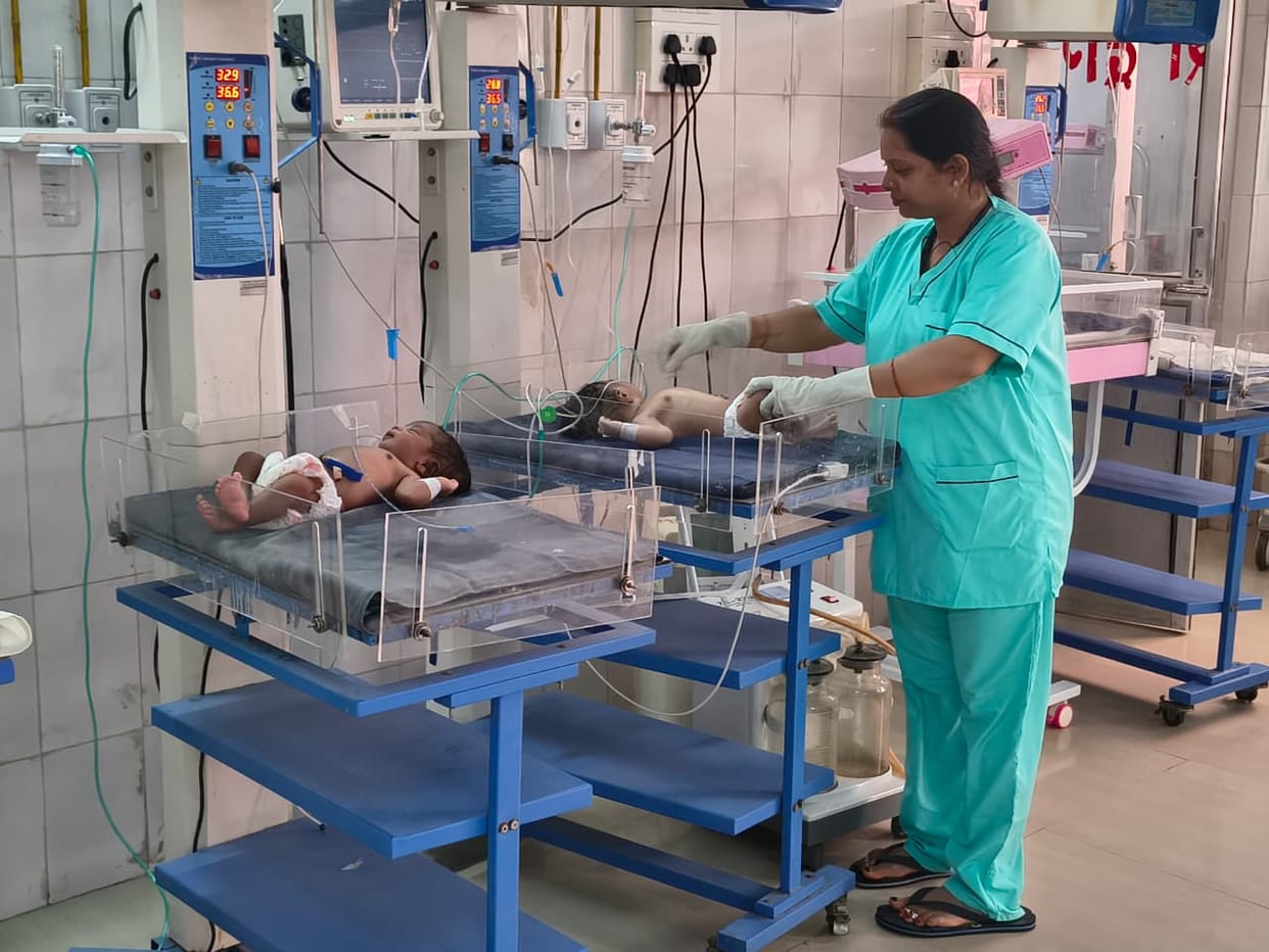 Due to the weather, 35 newborns were admitted to 32 beds in the SNCU ward.