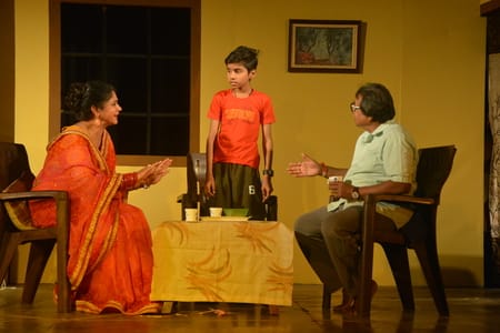 A child's diary came out of the book and onto the stage