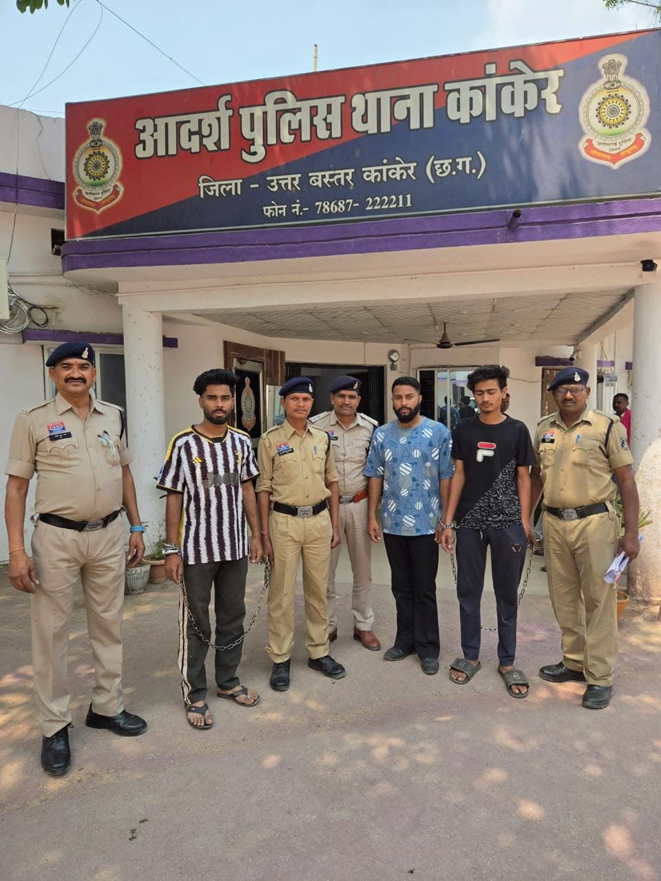 पुलिस की गिरफ्त में तीन आरोपी