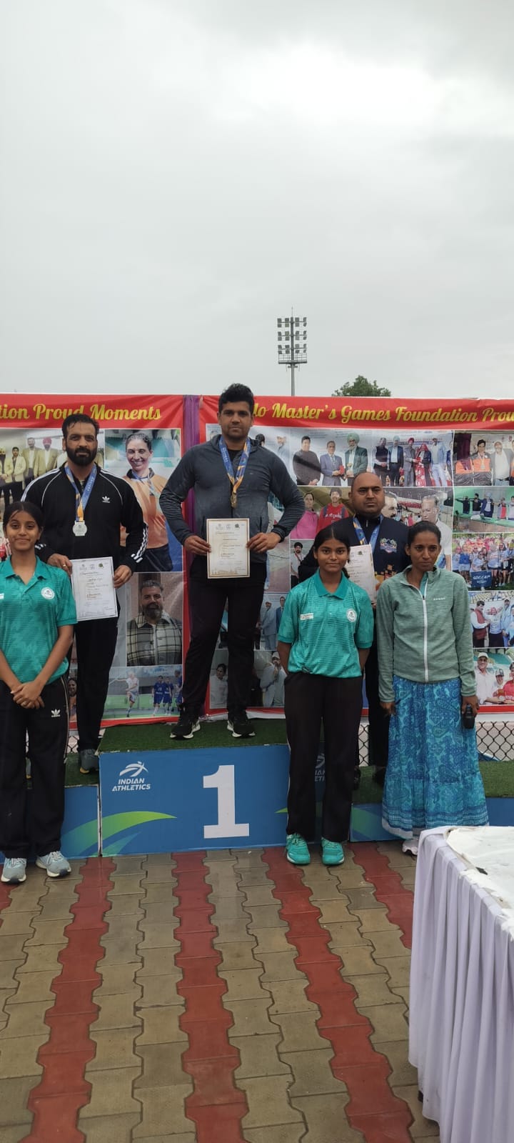 Kamal Sharma won gold in National Games Master Athletics