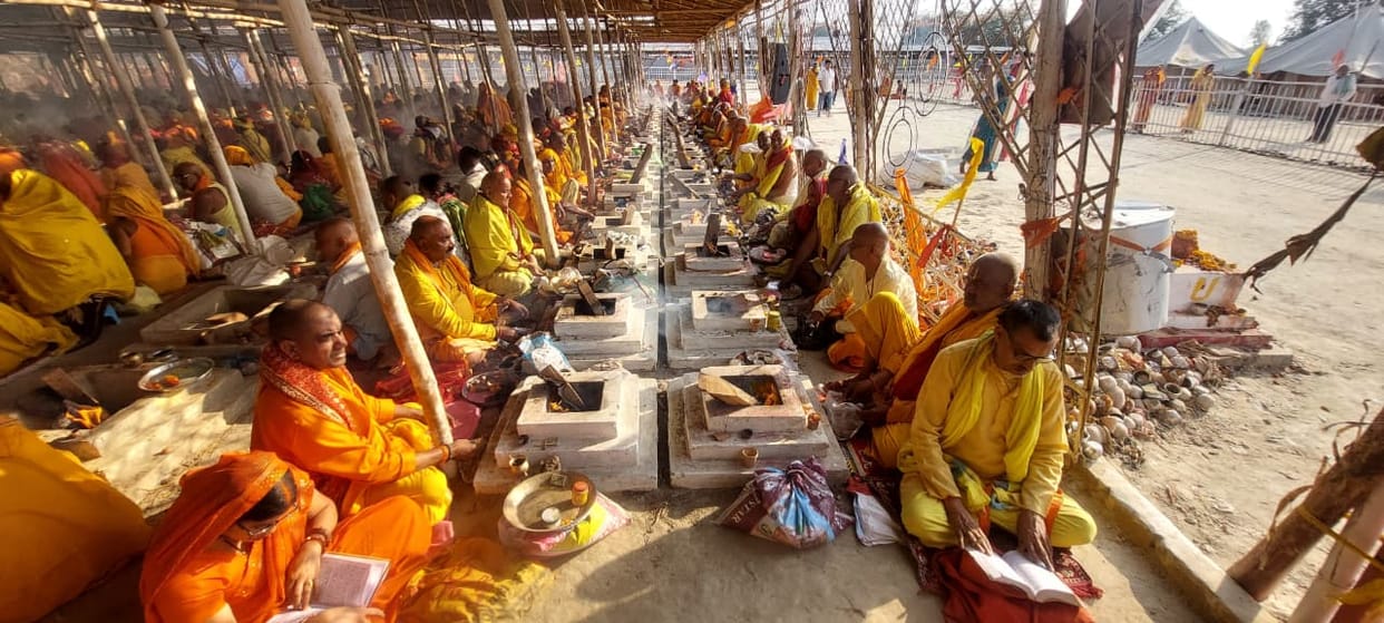 A grand Sri Lakshmi Narayan Mahayagya is being organized at Rajghat