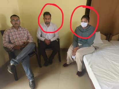 RTO woman constable and her partner caught taking bribe