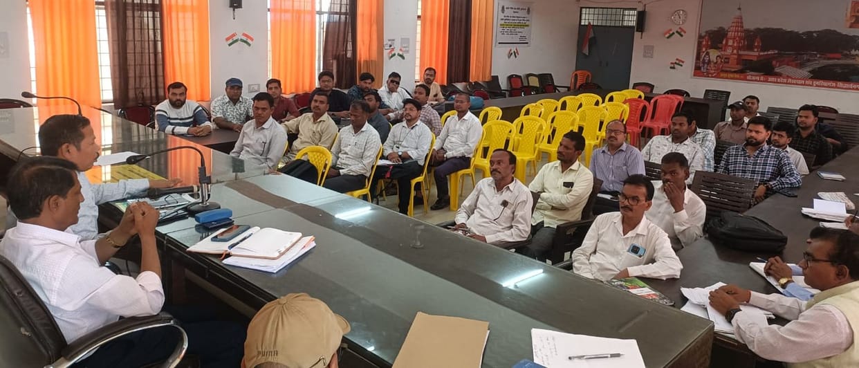 Kanungos and accountants received training on crop cutting experiments.