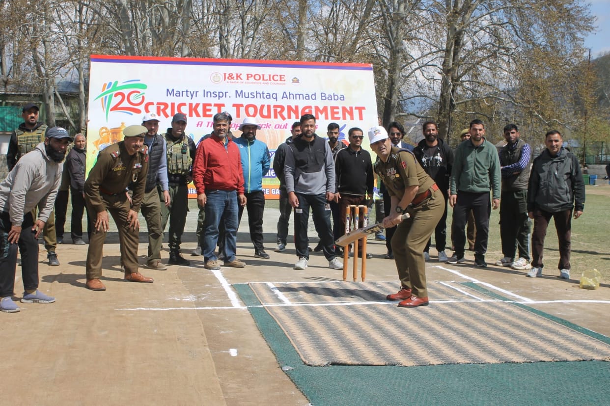 Gandherbal, Police Organised, Martyrs Inspector Mushtaq Ahmed, T-20 Cricket Tournament