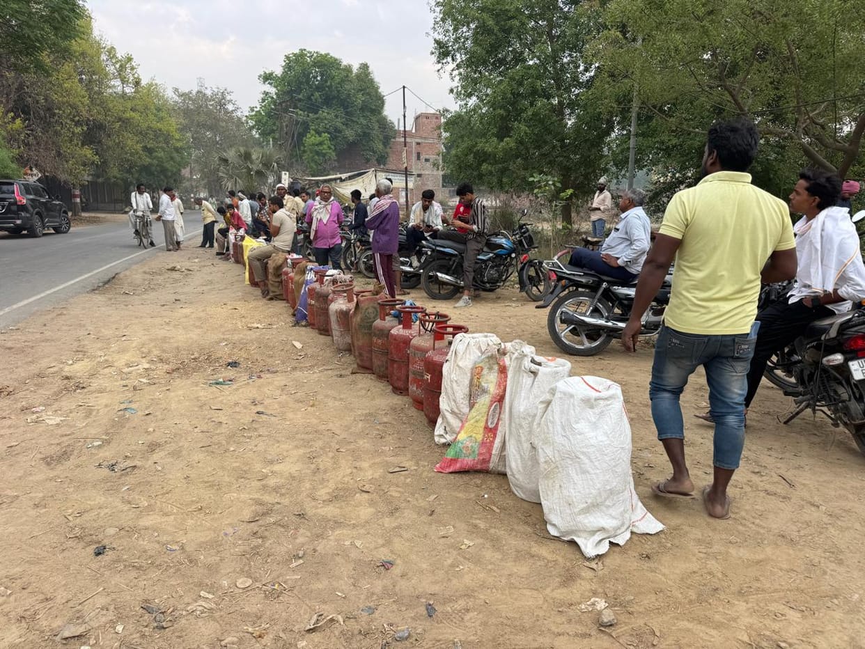 Due to non-availability of gas cylinders, we are unable to prepare food for the children on time.