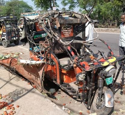 Youth killed, woman injured in collision with dumper